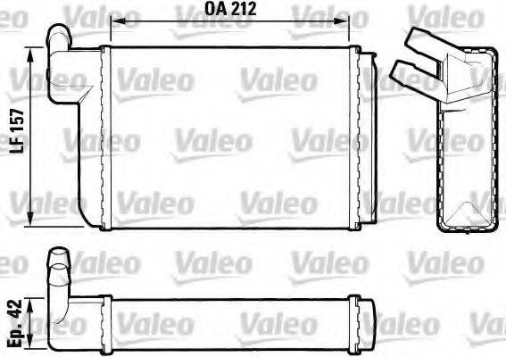 VALEO 883407 Теплообмінник, опалення салону