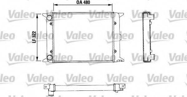 VALEO 883436 Радіатор, охолодження двигуна