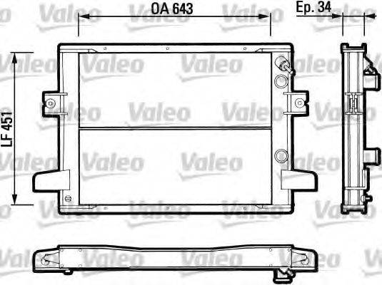 VALEO 883787 Радіатор, охолодження двигуна