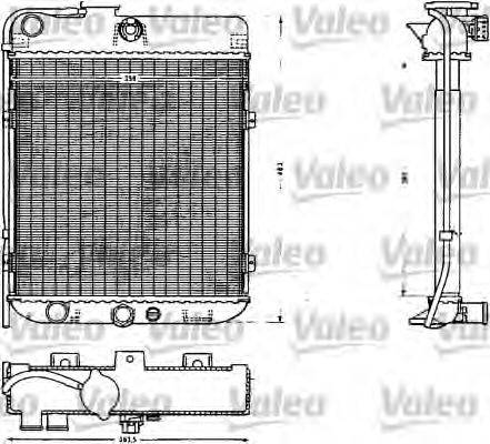 VALEO 883854 Радіатор, охолодження двигуна