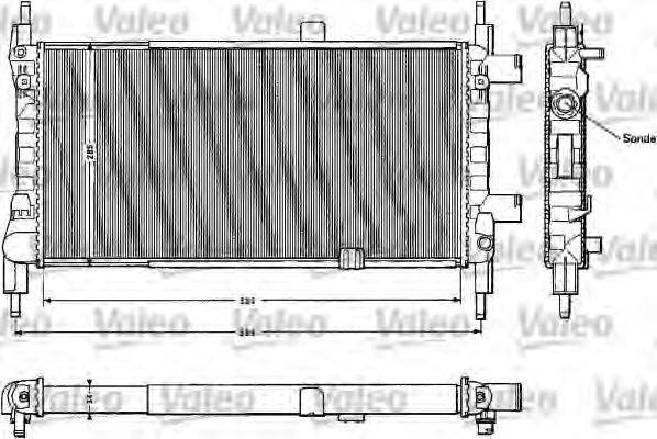 VALEO 883856 Радіатор, охолодження двигуна