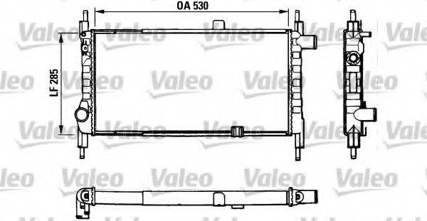 VALEO 883857 Радіатор, охолодження двигуна