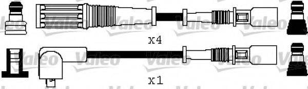 VALEO 346358 Комплект дротів запалювання