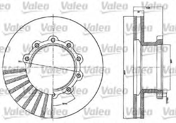 VALEO 187116 гальмівний диск