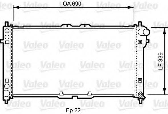 VALEO 731472 Радіатор, охолодження двигуна