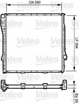 VALEO 734896 Радіатор, охолодження двигуна