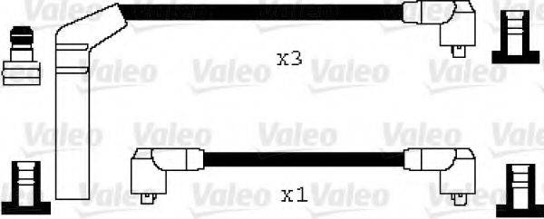 VALEO 346013 Комплект дротів запалювання