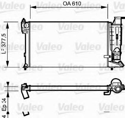 VALEO 730984 Радіатор, охолодження двигуна