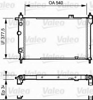 VALEO 730994 Радіатор, охолодження двигуна