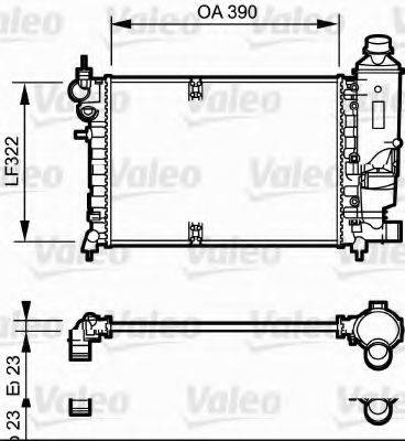 VALEO 731528 Радіатор, охолодження двигуна