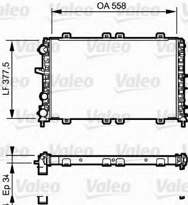 VALEO 732685 Радіатор, охолодження двигуна