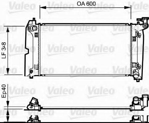 VALEO 734711 Радіатор, охолодження двигуна