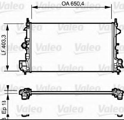 VALEO 734981 Радіатор, охолодження двигуна