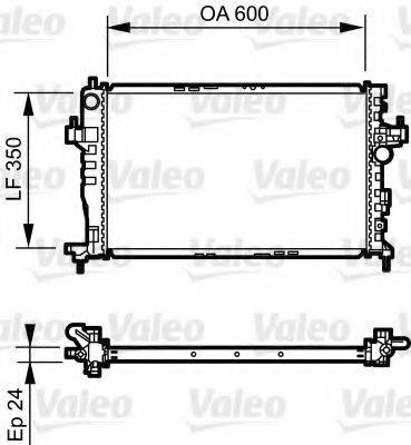 VALEO 734464 Радіатор, охолодження двигуна