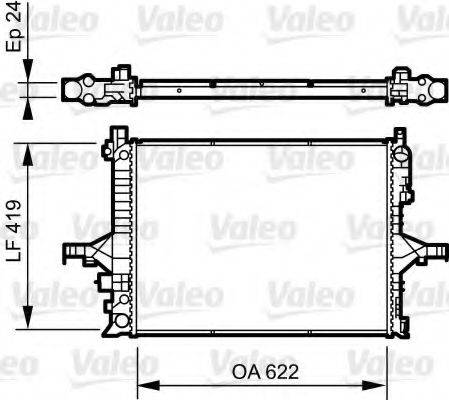 VALEO 735237 Радіатор, охолодження двигуна