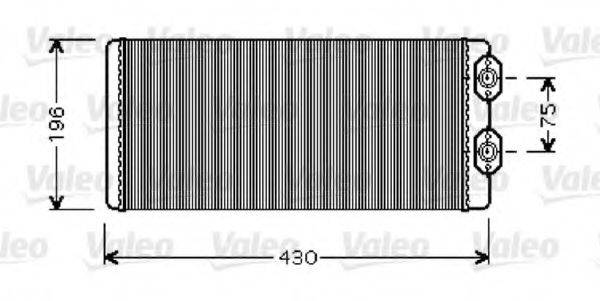 VALEO 812344 Теплообмінник, опалення салону