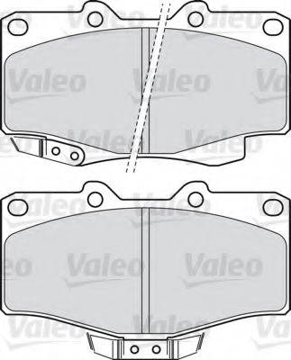 VALEO 598897 Комплект гальмівних колодок, дискове гальмо