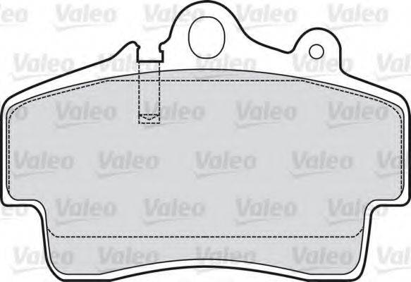 VALEO 598766 Комплект гальмівних колодок, дискове гальмо