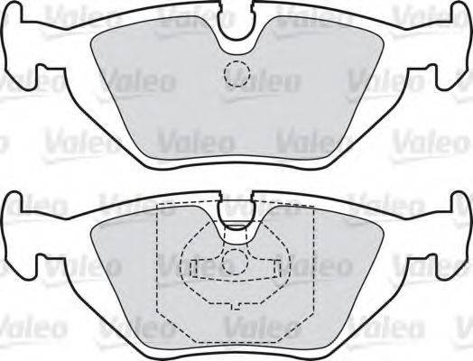 VALEO 598386 Комплект гальмівних колодок, дискове гальмо