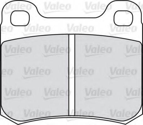 VALEO 598345 Комплект гальмівних колодок, дискове гальмо