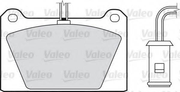 VALEO 551003 Комплект гальмівних колодок, дискове гальмо