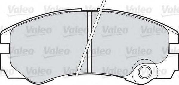 VALEO 598661 Комплект гальмівних колодок, дискове гальмо