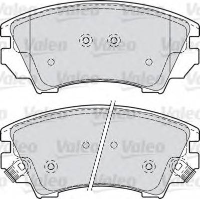 VALEO 601046 Комплект гальмівних колодок, дискове гальмо