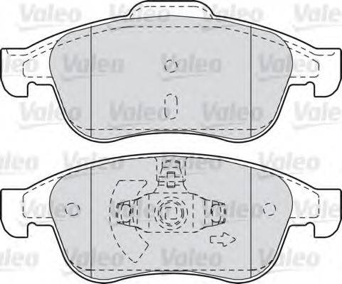 VALEO 601045 Комплект гальмівних колодок, дискове гальмо