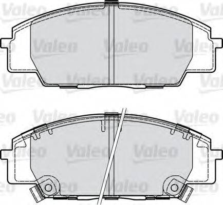 VALEO 598907 Комплект гальмівних колодок, дискове гальмо