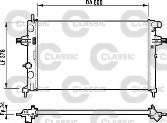 VALEO 232729 Радіатор, охолодження двигуна