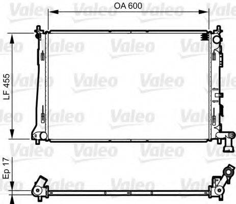 VALEO 735564 Радіатор, охолодження двигуна