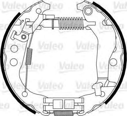 VALEO 554893 Комплект гальмівних колодок