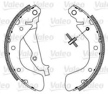 VALEO 564092 Комплект гальмівних колодок