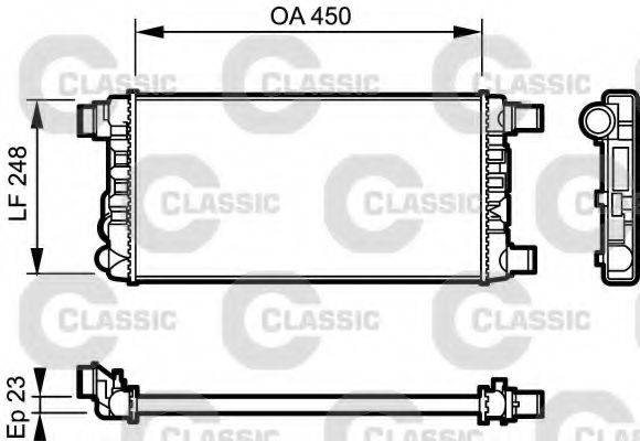 VALEO 230309 Радіатор, охолодження двигуна