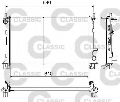 VALEO 232735 Радіатор, охолодження двигуна