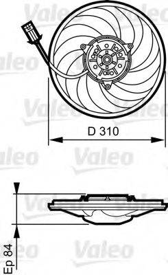 VALEO 696367 Вентилятор, охолодження двигуна