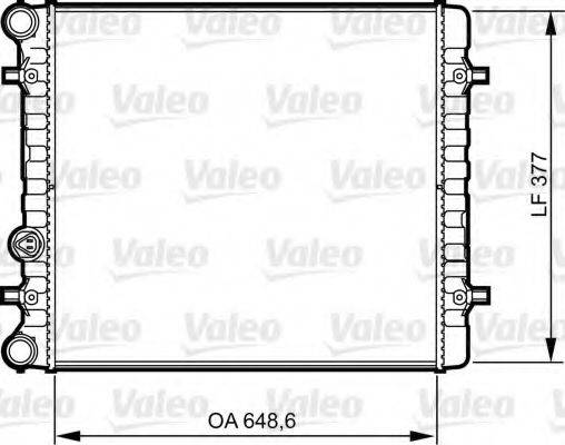 VALEO 732396 Радіатор, охолодження двигуна