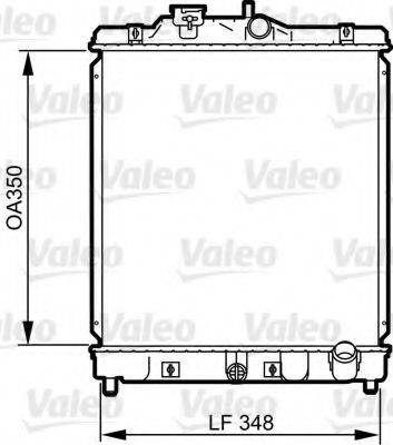 VALEO 734117 Радіатор, охолодження двигуна