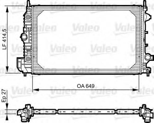 VALEO 735086 Радіатор, охолодження двигуна