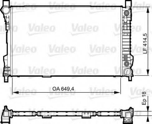 VALEO 735144 Радіатор, охолодження двигуна