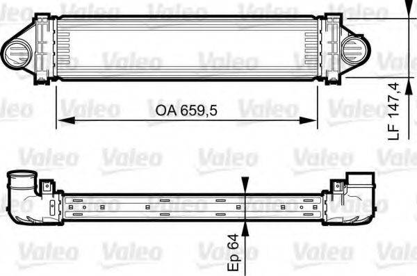 VALEO 818249 Інтеркулер