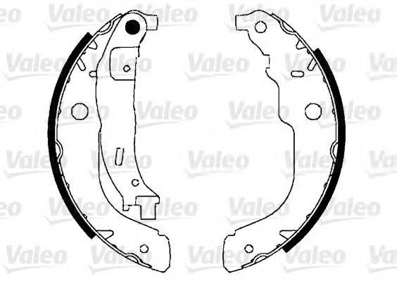 VALEO 554897 Комплект гальмівних колодок