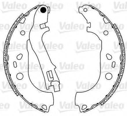 VALEO 554823 Комплект гальмівних колодок