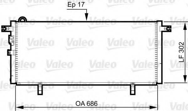 VALEO 817791 Конденсатор, кондиціонер