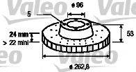 VALEO 186607 гальмівний диск