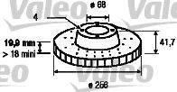 VALEO 186273 гальмівний диск