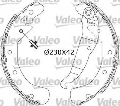 VALEO 553858 Комплект гальмівних колодок