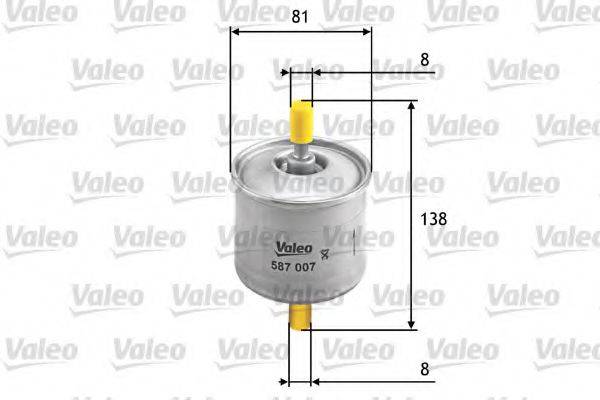 VALEO 587007 Паливний фільтр