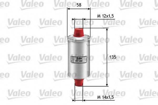 VALEO 587200 Паливний фільтр