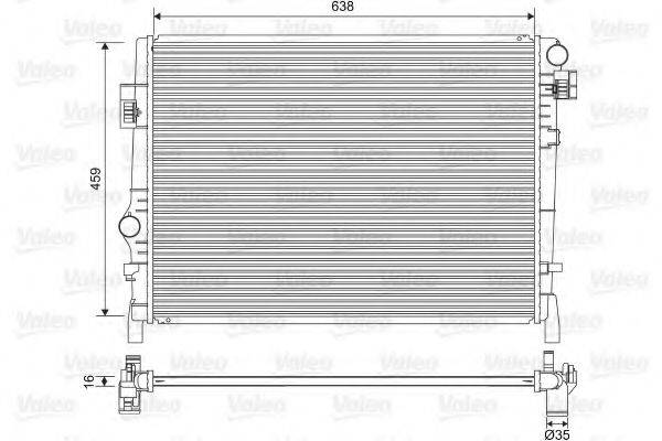 VALEO 701553 Радіатор, охолодження двигуна